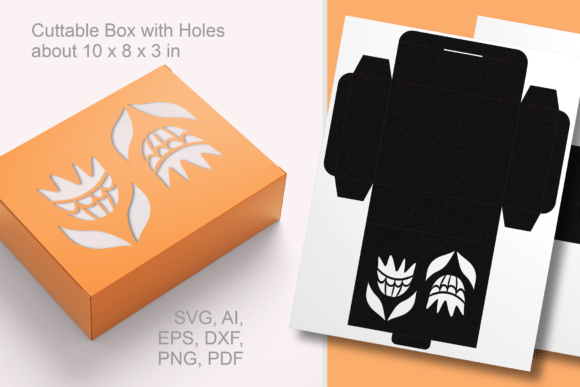 Abstract Flowers Rectangular Favor Box: A Creative Packaging Solution for Every Occasion