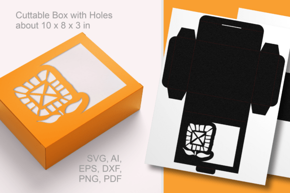 Abstract Sunflower 1 Rectangular Box SVG
