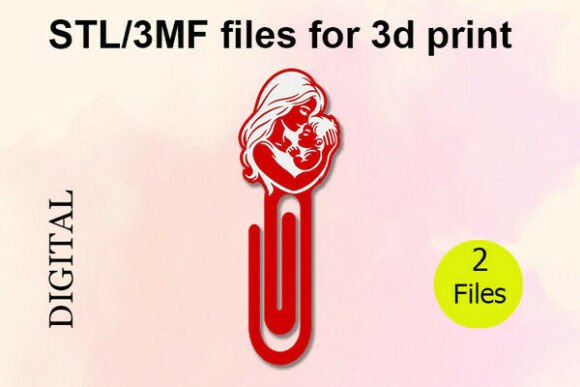 Best Mom Paper Clip 3D Print Files for STL & 3MF Printers
