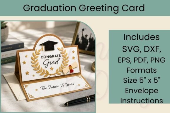 Create a Meaningful Graduation Celebration with Graduation Card SVG and Pop Up Grad Card Designs