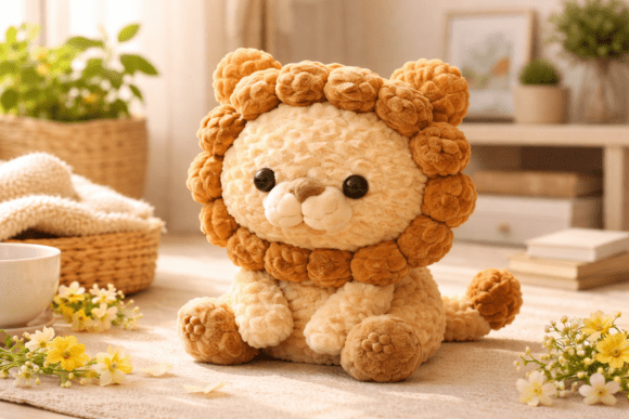 Cute Crochet Lion: A Cozy Addition to Any Space