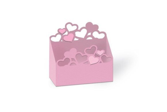 Cutout Hearts Tray Favour Box Bag SVG: A Practical Design for Versatile Packaging