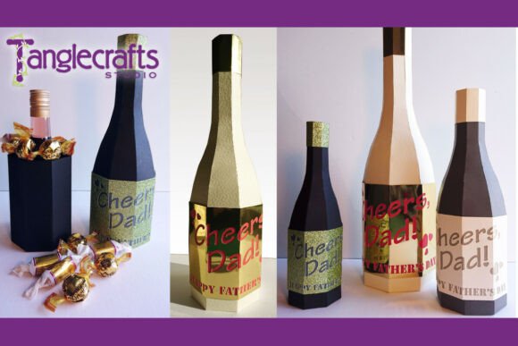 Father's Day Bottle-Shaped Box