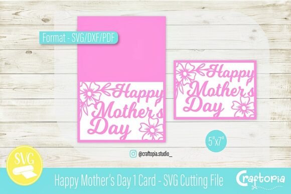 Happy Mother’s Day Card – SVG Cut File
