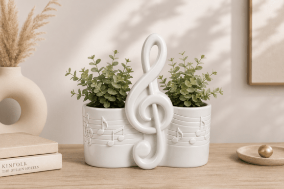 Musical Note Planter: A Harmonious Blend of Music and Nature