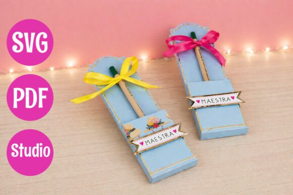 Pencil Box with Bookmark Holder