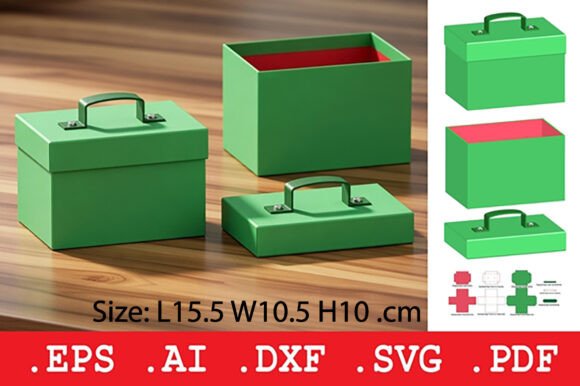 Rigid Two-Piece Box with Handle