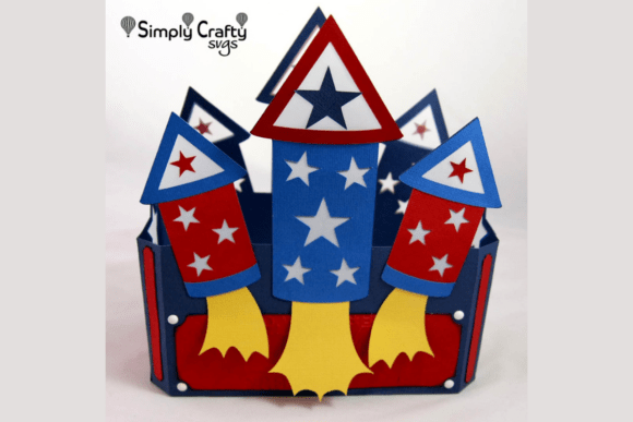 Rockets Bursting Tealight Holder SVG – A Bright Idea for 4th of July Crafters