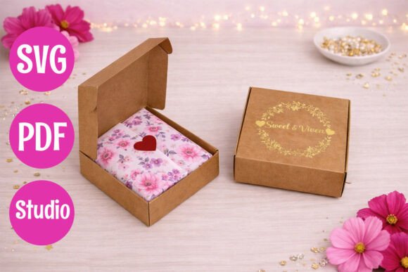 Small Shipping Box Template for Creative Packaging