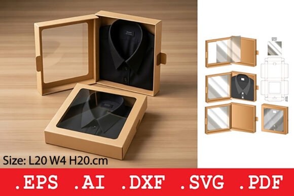 Square Retail Shirt Box with Window: Practical Packaging for Modern Retail Needs